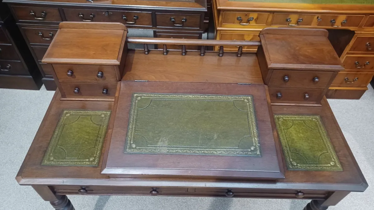 Antique Victorian Wooden Dickens Writing Desk - Image 1