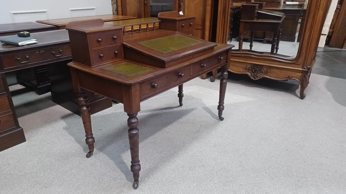 Antique Victorian Wooden Dickens Writing Desk - Image 1