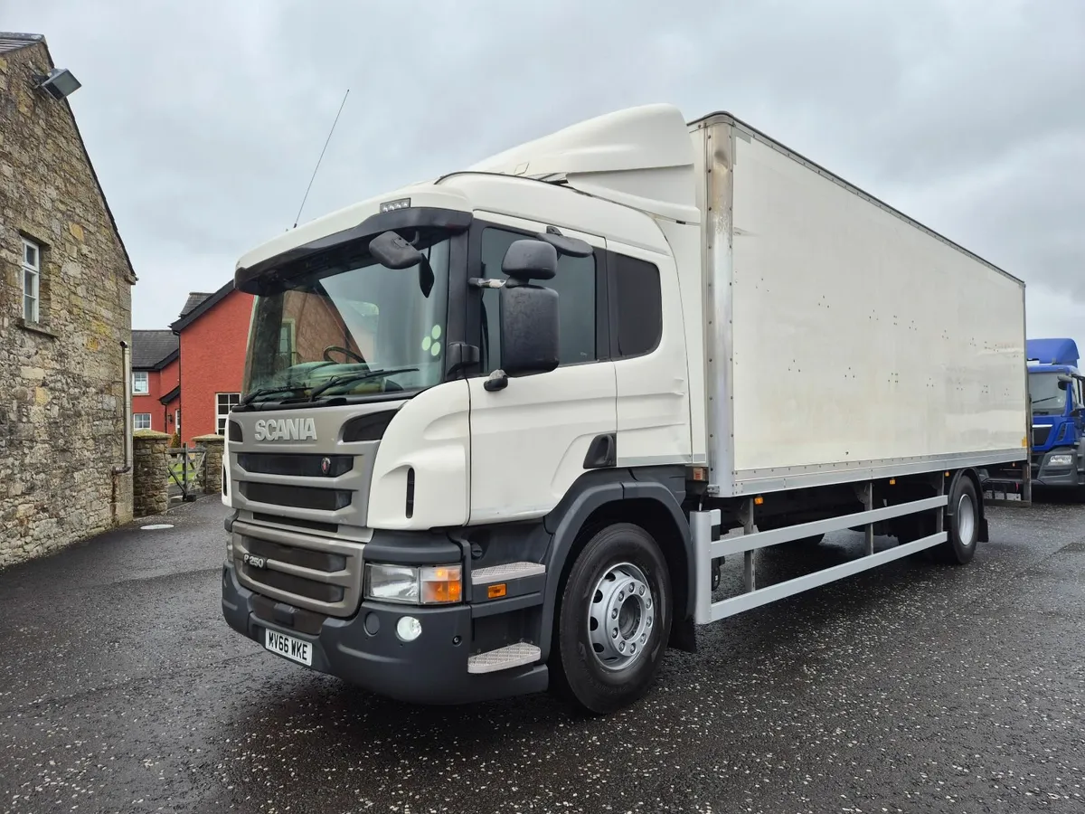 2016 Scania P250 s/cab Box van 1.5ton tail lift - Image 1