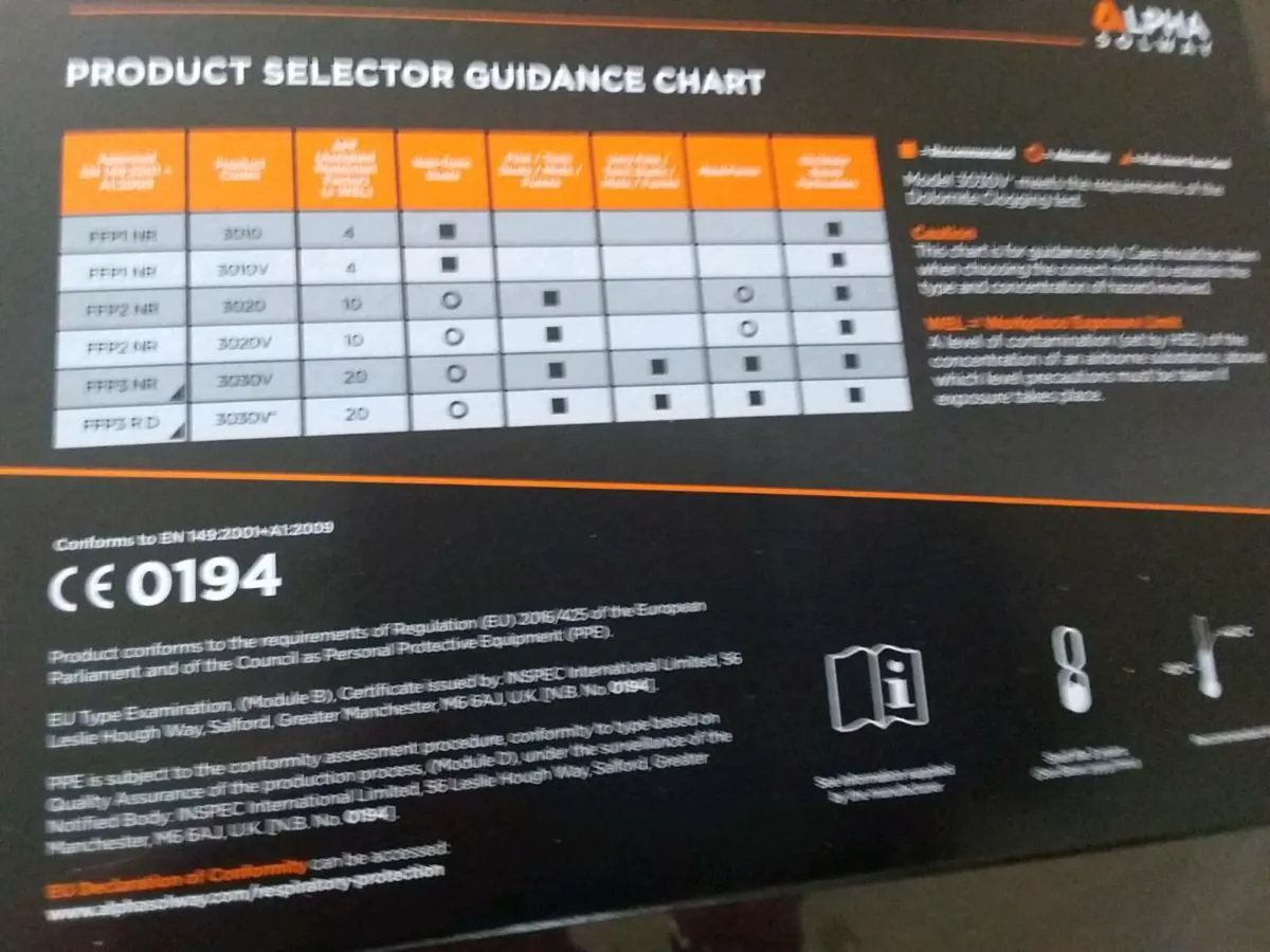 Alpha   FFP3    3030V  MASKS - Image 3