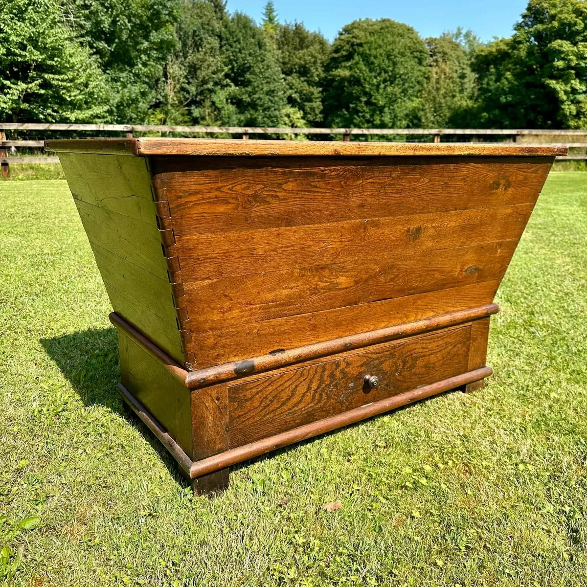 19th Century French Oak Dough Bin - Image 1