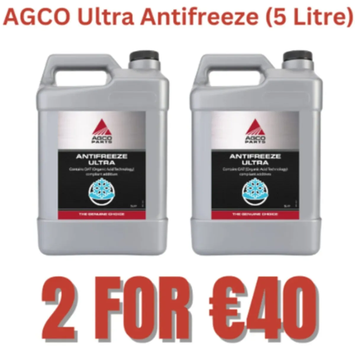 AGCO Ultra Antifreeze 5 Litre (2 Drums) Bundle