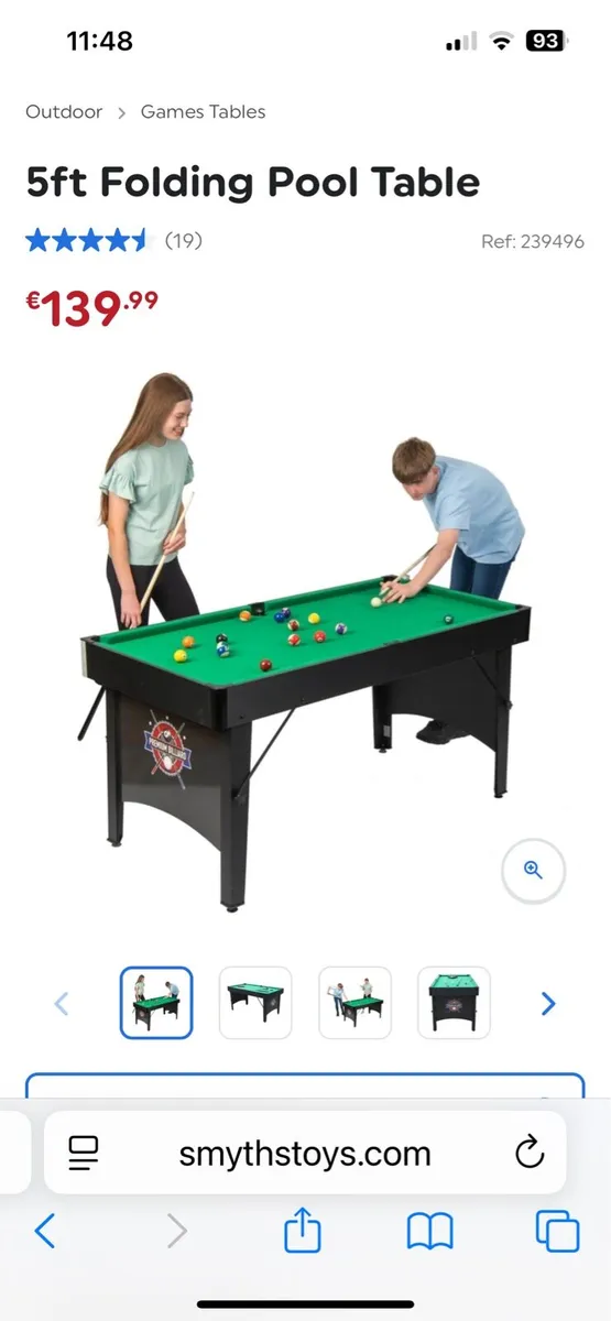 Kids 5ft pool table - Image 1