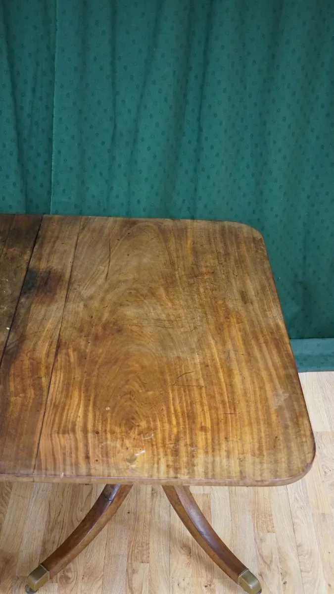 Regency Twin-Pedestal Mahogany Dining Table - Image 4