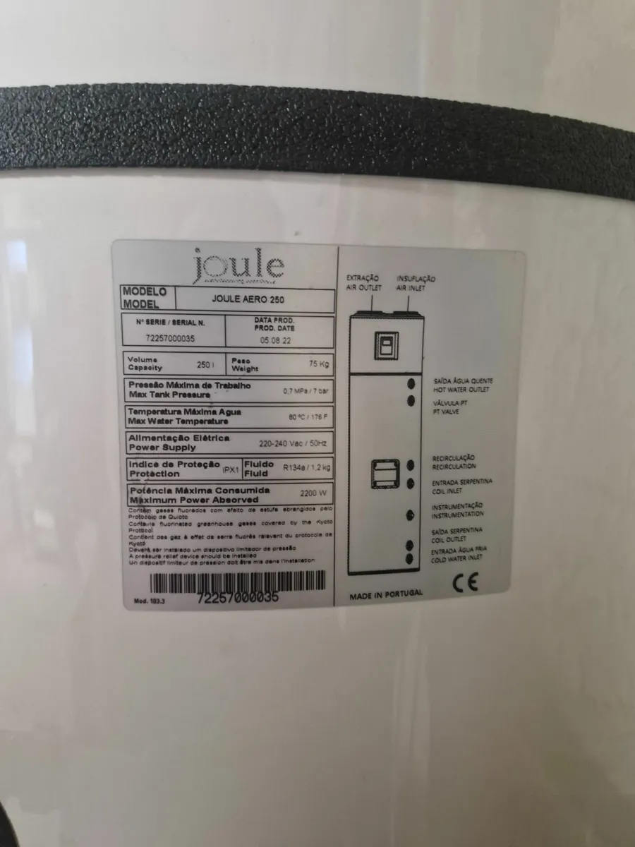 Joule Aero 250L Air-to-Water Heat Pump Cylinder - Image 2