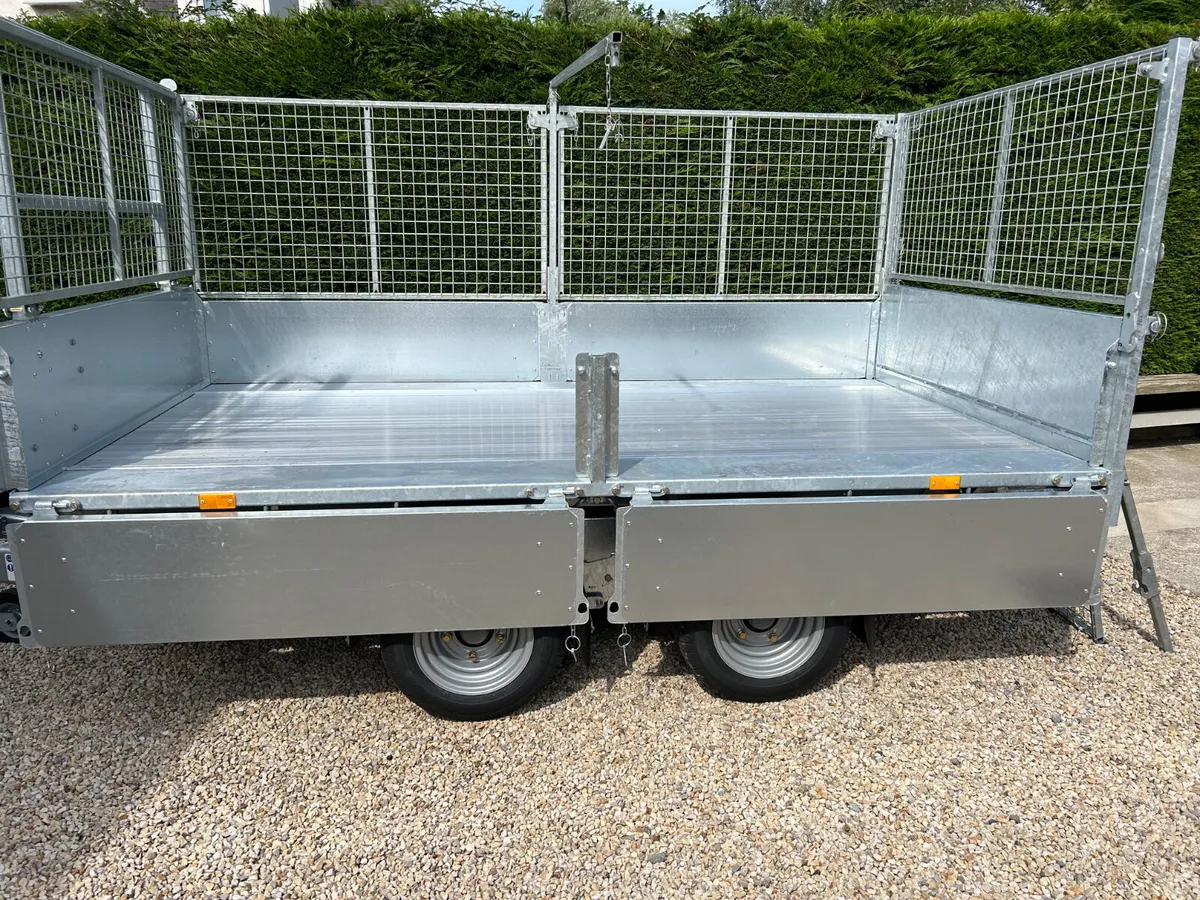 New Ifor Williams 10ft Tipping Trailer with Mesh - Image 3