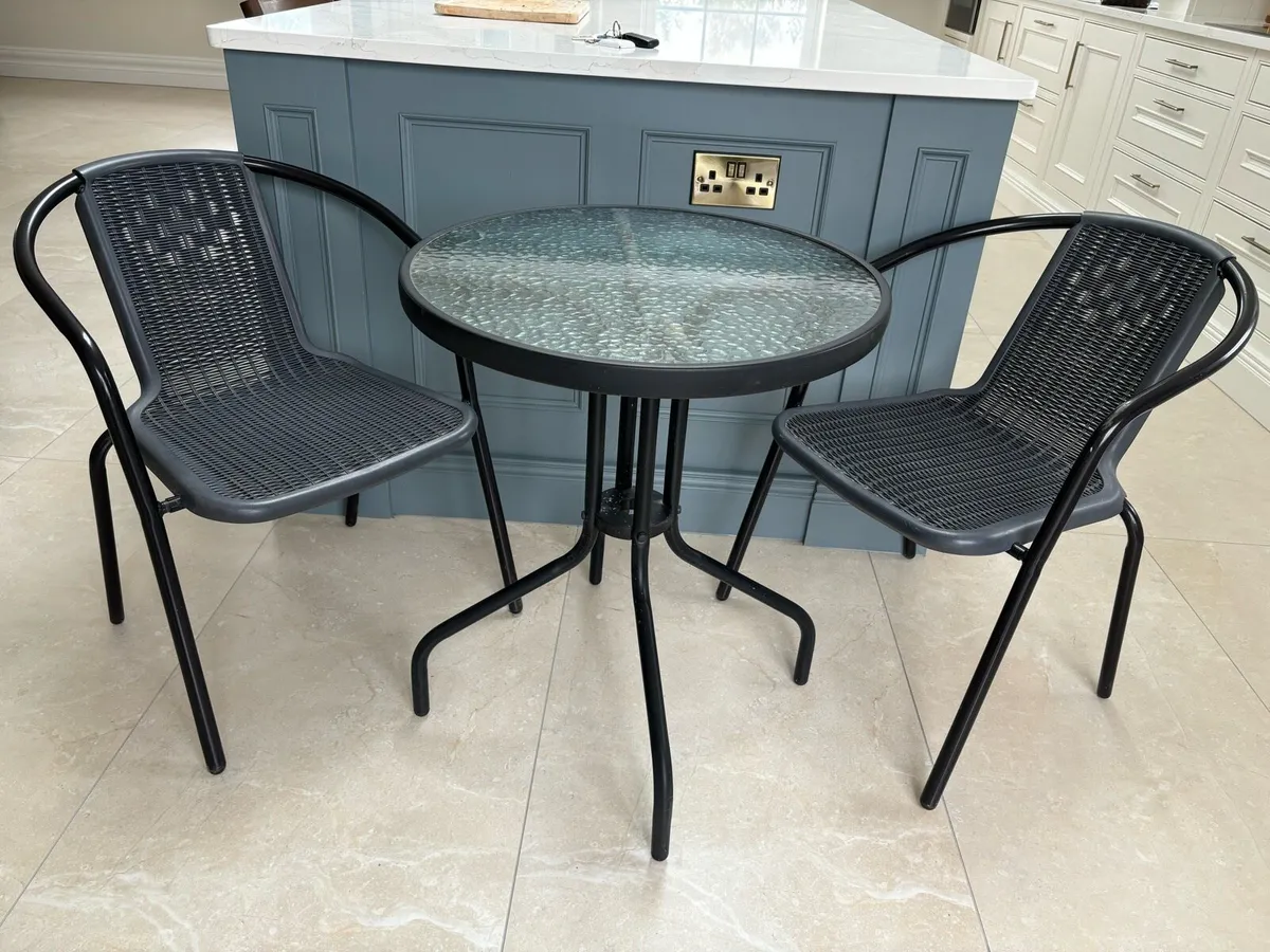 Bistro table and chairs