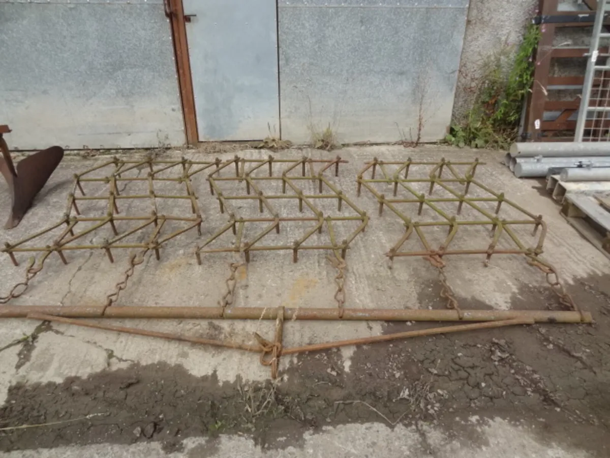 Trailed 3 section Pin Harrow - Image 2