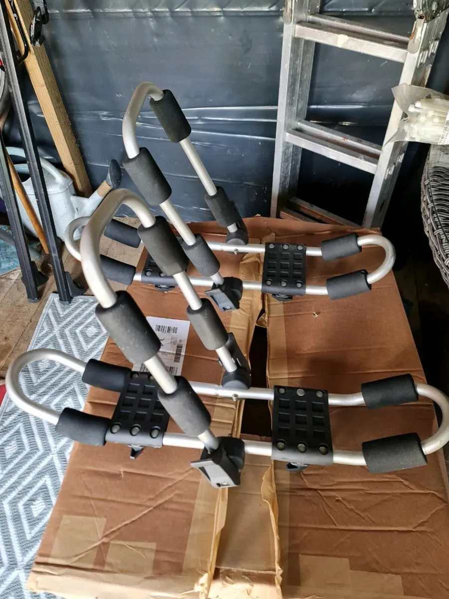 Kayak Roof Rack for 2 Kayaks, J-Style 4-in-1. - Image 2