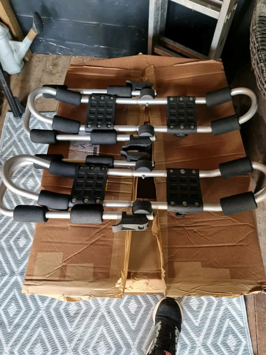 Kayak Roof Rack for 2 Kayaks, J-Style 4-in-1. - Image 1