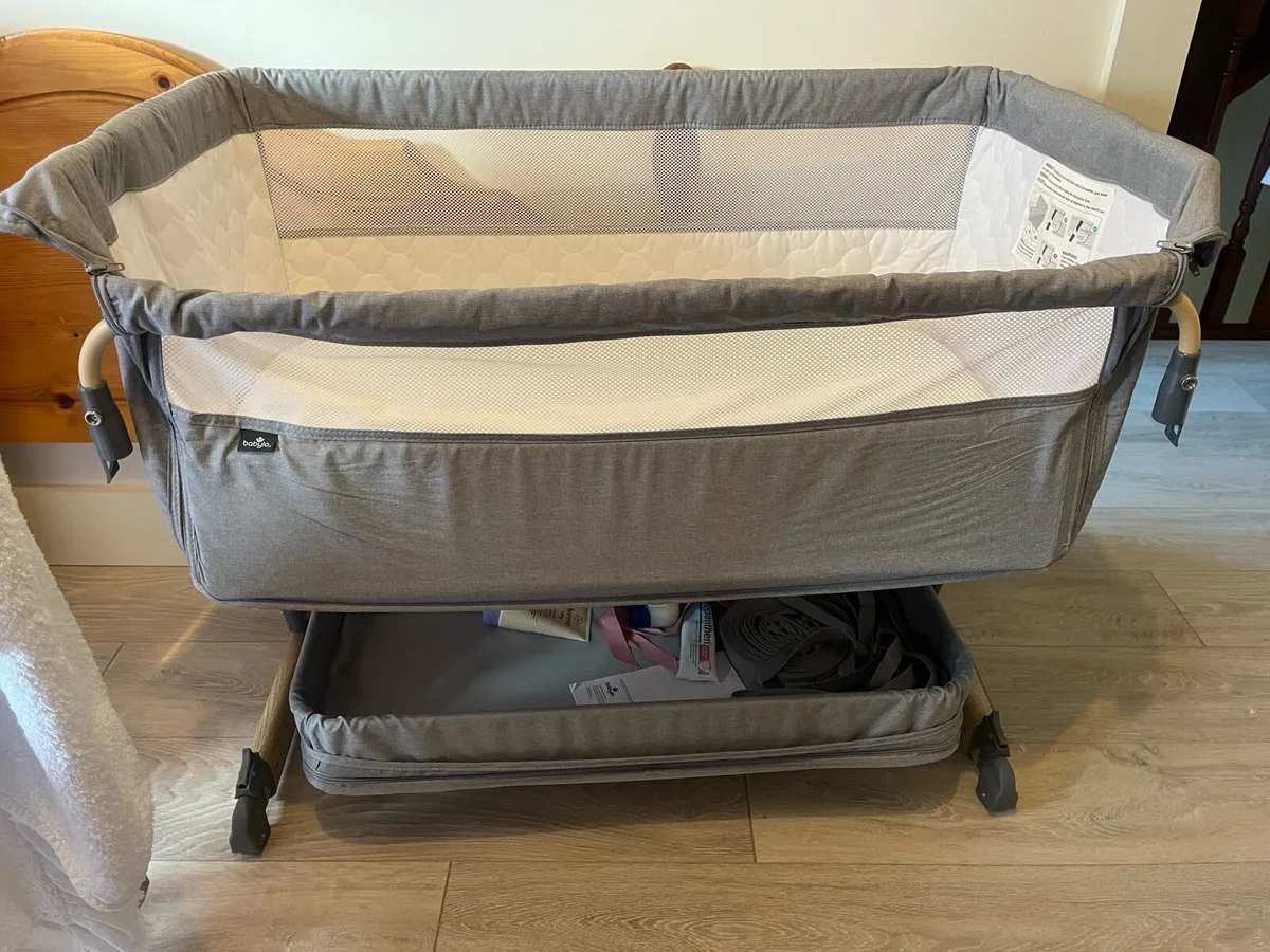 Baby Cot with mattress  - Next-to-me Cot - Image 2
