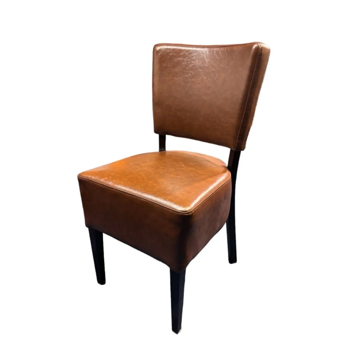 New Classic Brown Faux Dining Chair - Image 2