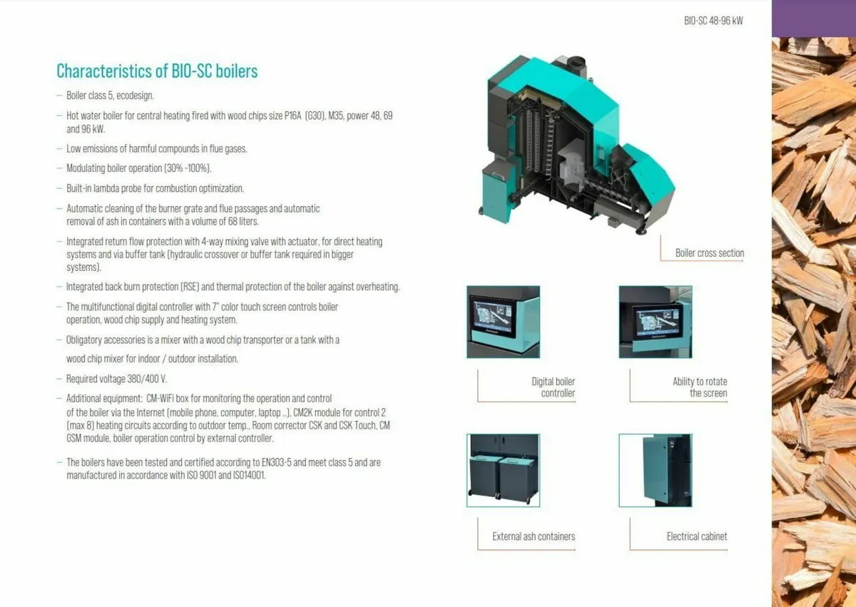 Woodchip Boiler 48kw - 96kw - Image 2