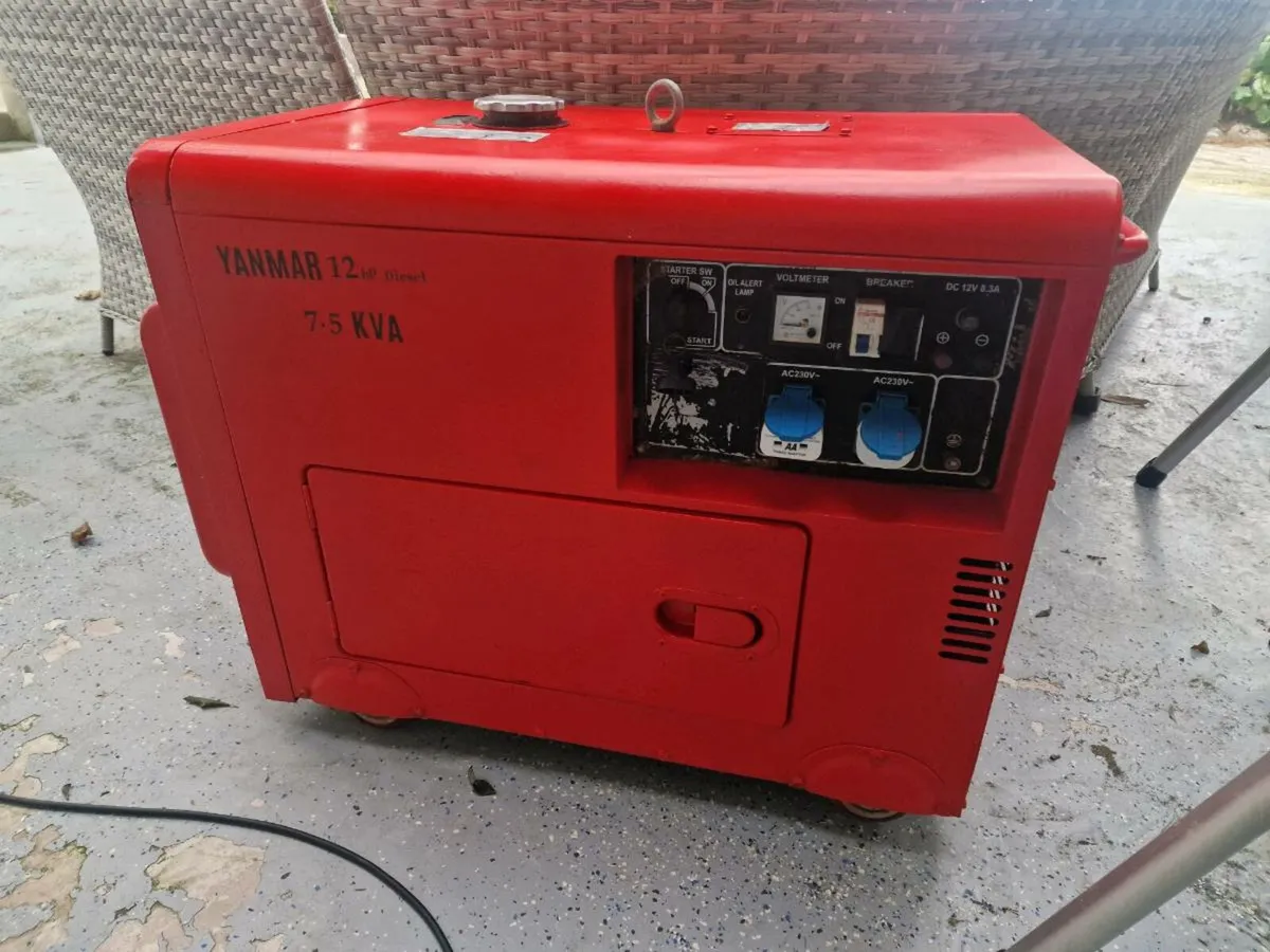 7.5kva generator. 12 hp Yanmar Diesel - Image 1