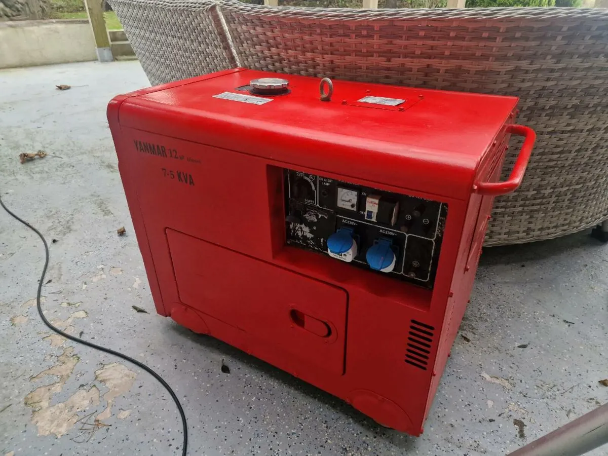 7.5kva generator. 12 hp Yanmar Diesel - Image 2