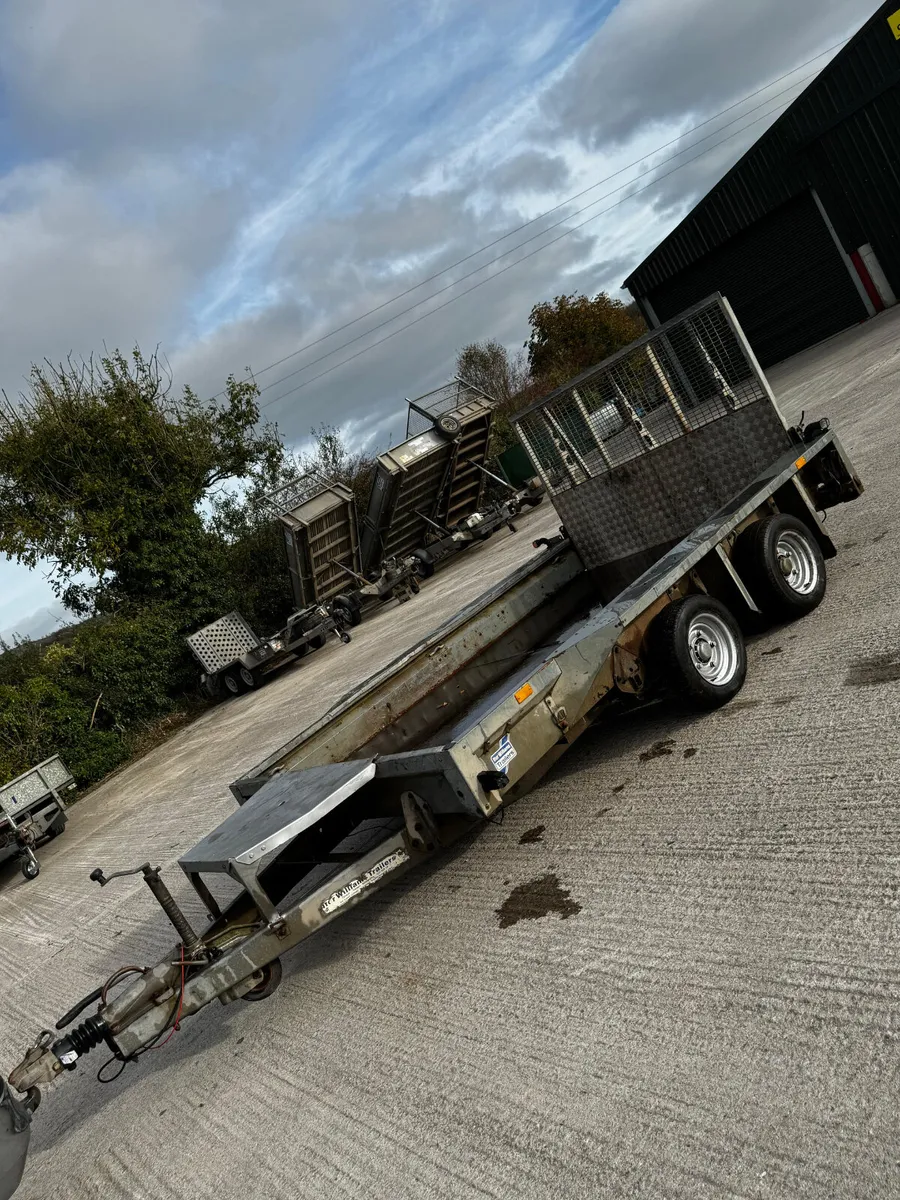 10x6 Ifor Williams plant trailer - Image 1