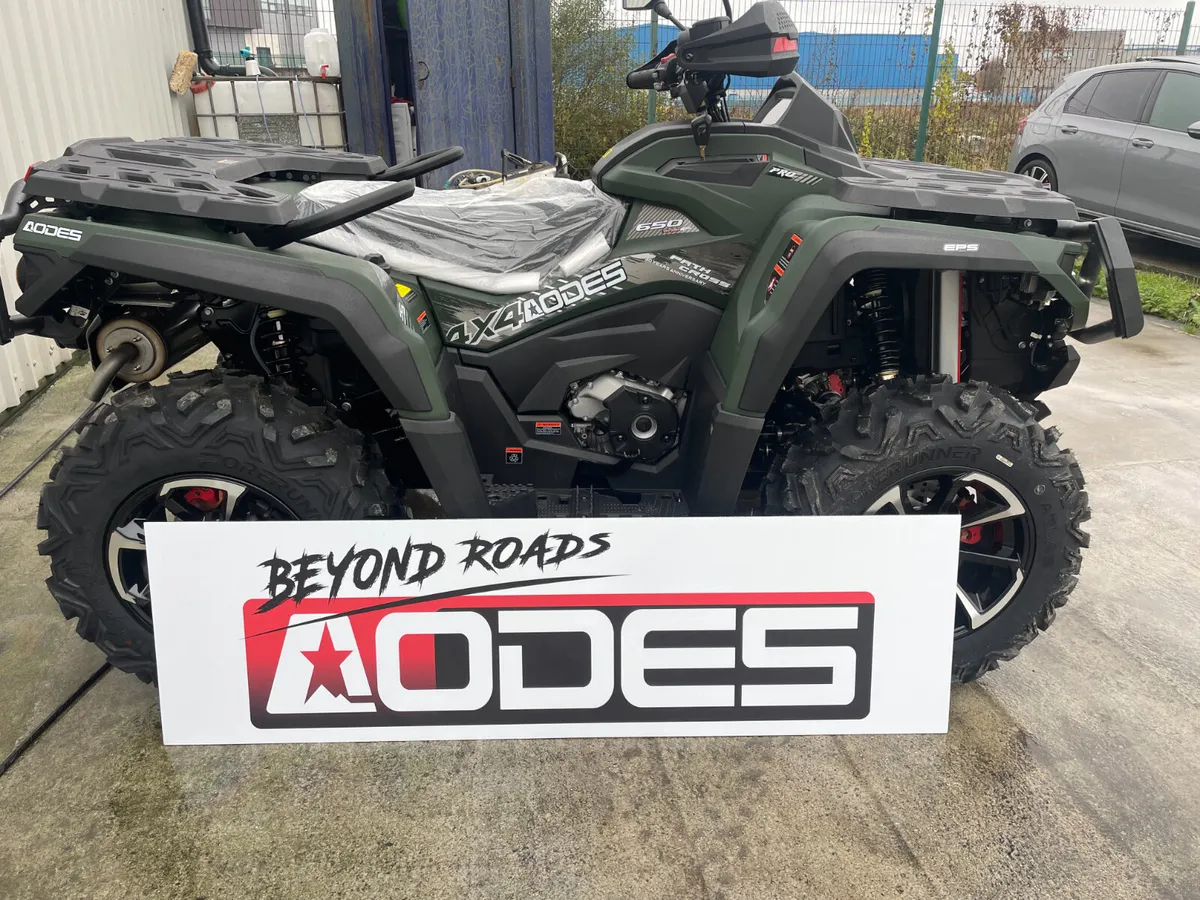 Aodes  650 V-twin  ATV  , 2/4 W/D  , ROAD LEGAL - Image 2