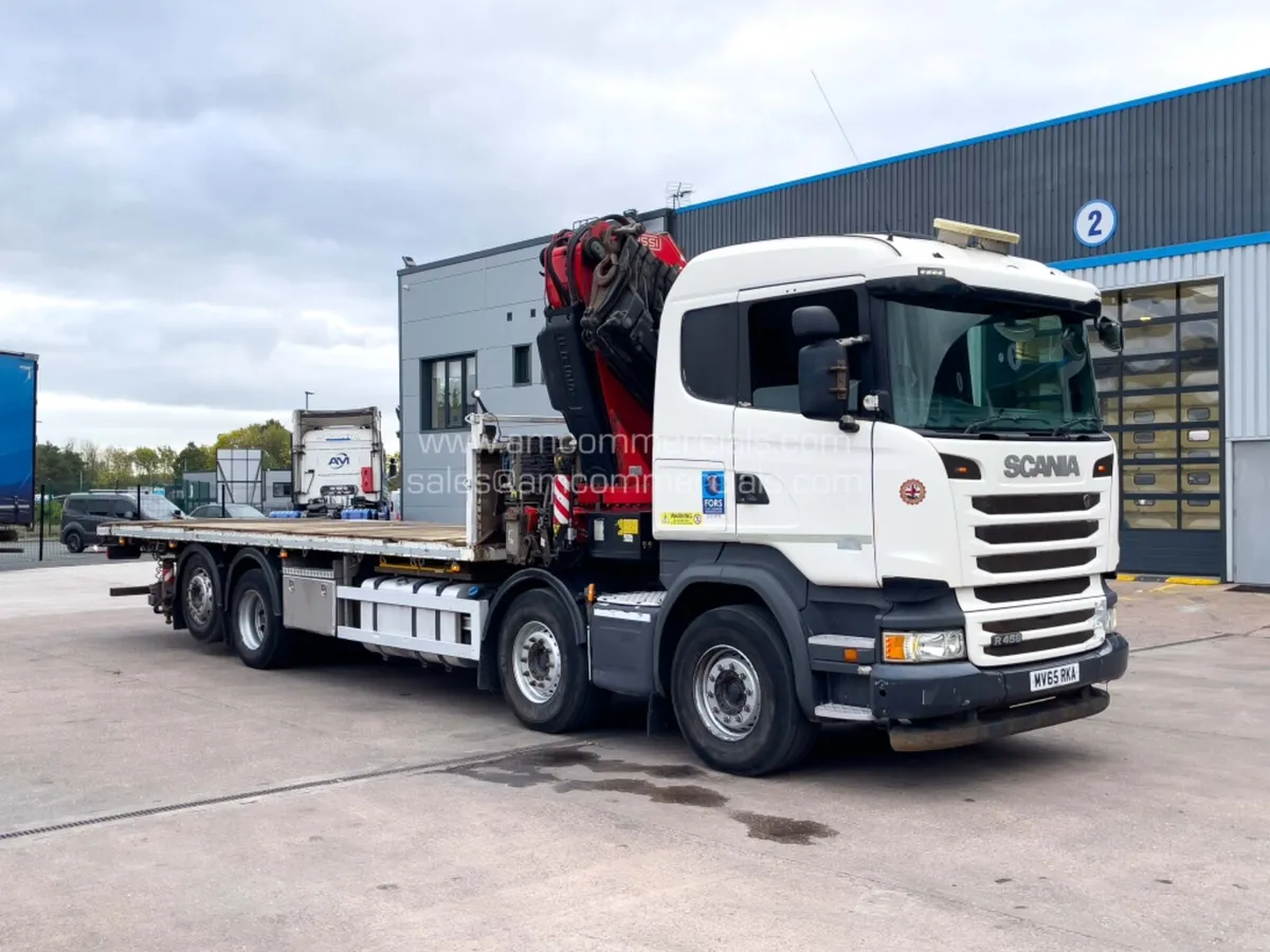 2015 (65) SCANIA R450 CRANE MOUNTED FLAT BED 32 TO - Image 2