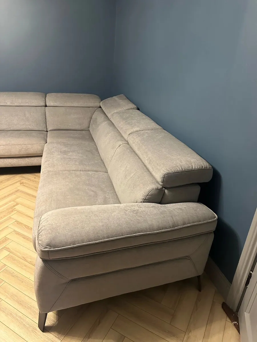 Grey corner sofa Left hand facing - Image 3
