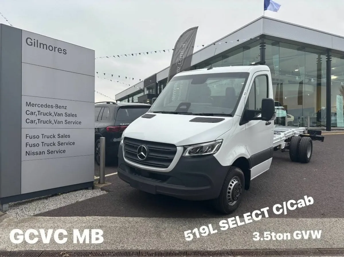 Mercedes-Benz Sprinter 519L Chassis Cab 3500KG GVW - Image 1