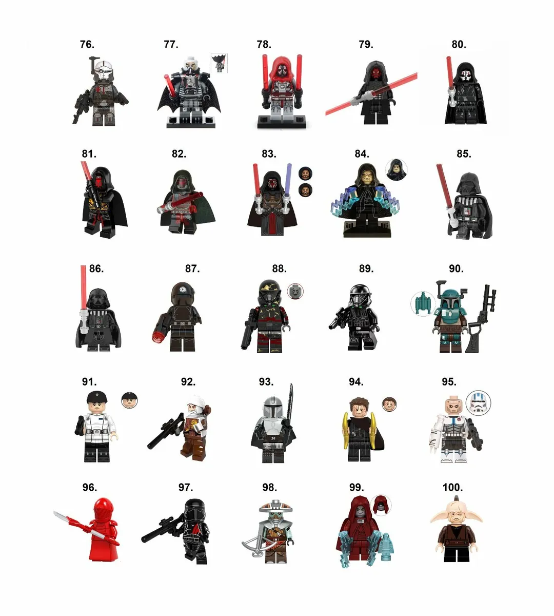 Star Wars Minifigures D-K - Image 1
