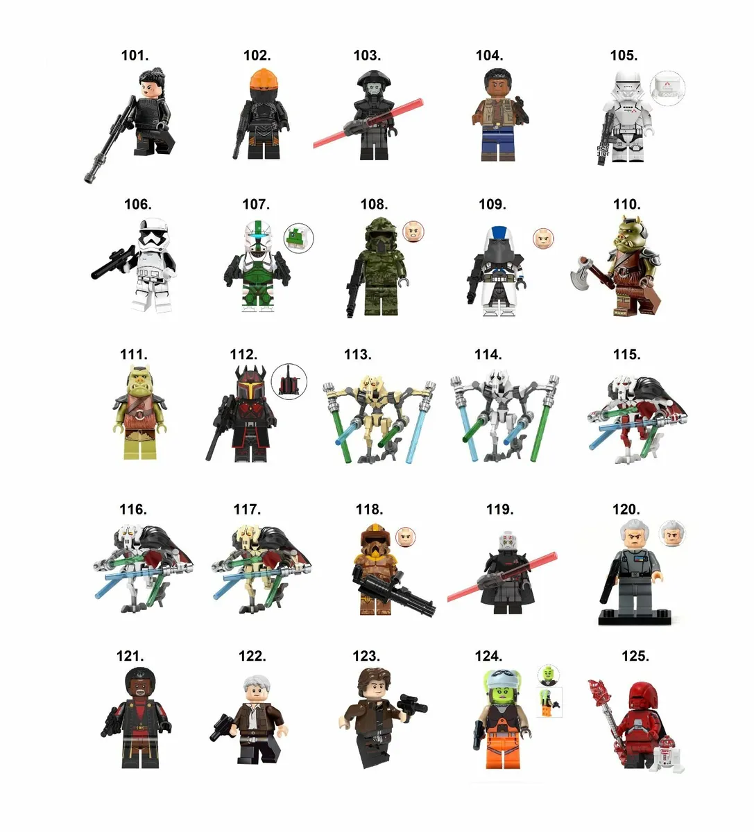 Star Wars Minifigures D-K - Image 2