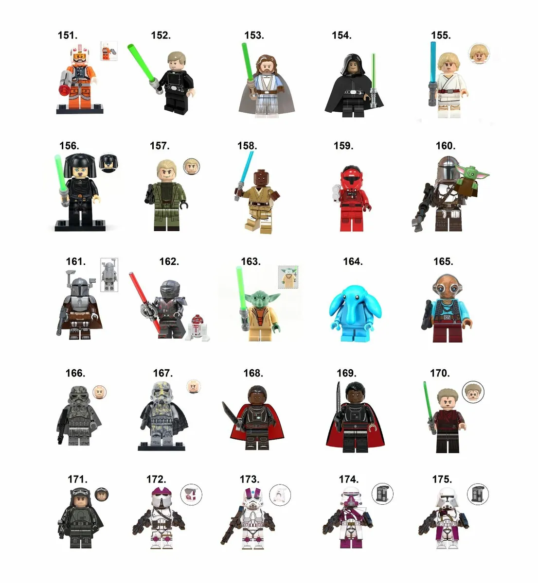Star Wars Minifigures L-Z - Image 1