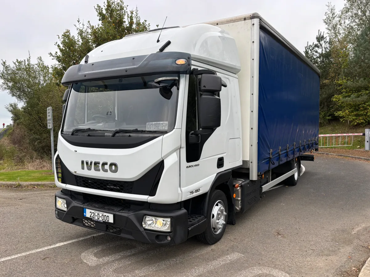 2022 Iveco Euro-Cargo 75-190 Manual Curtin-Side - Image 2