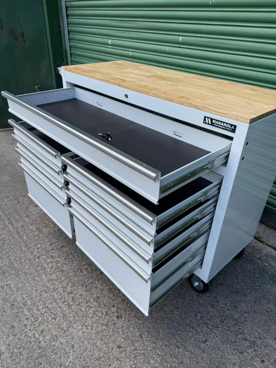 Manarola 46” 9 Drawer Toolchest Cabinet on Wheels - Image 4
