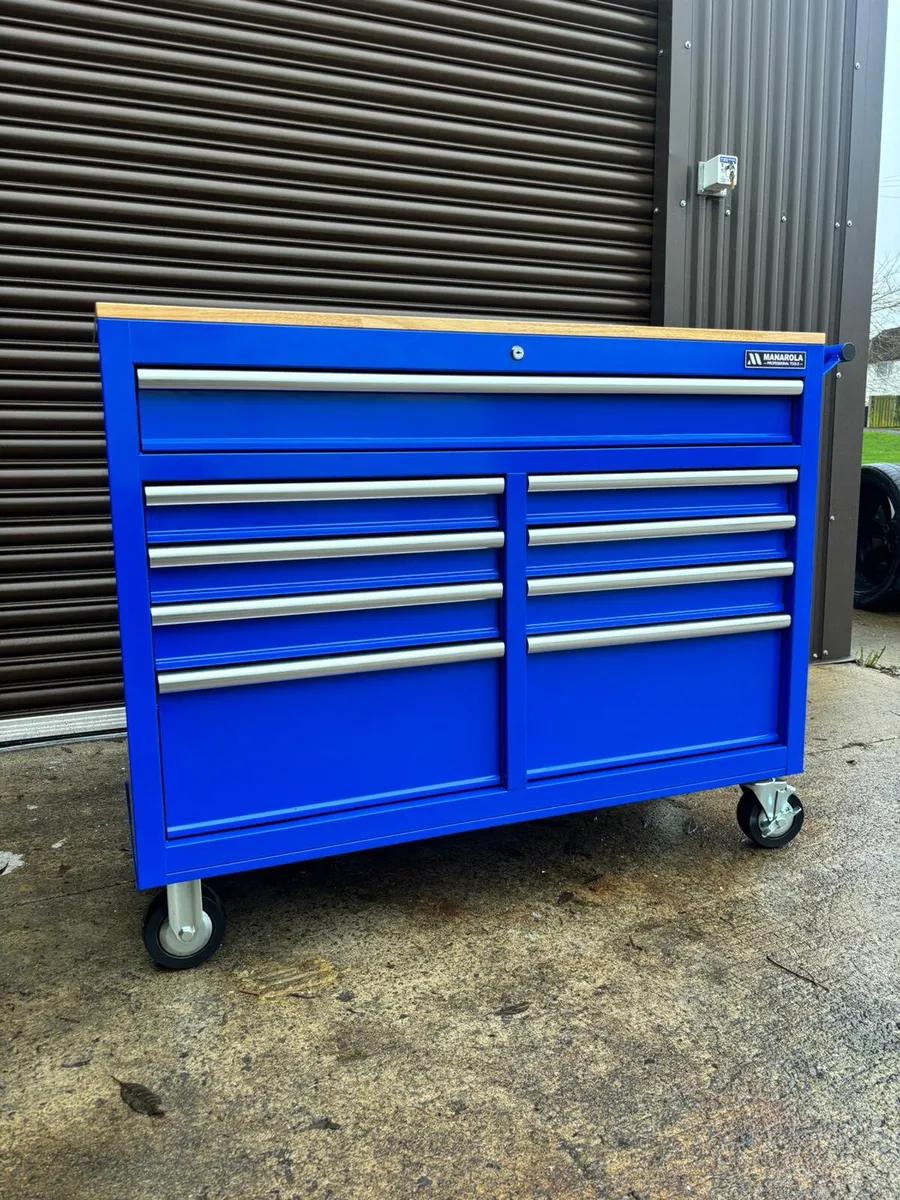 Manarola 46” 9 Drawer Toolchest Cabinet on Wheels - Image 3