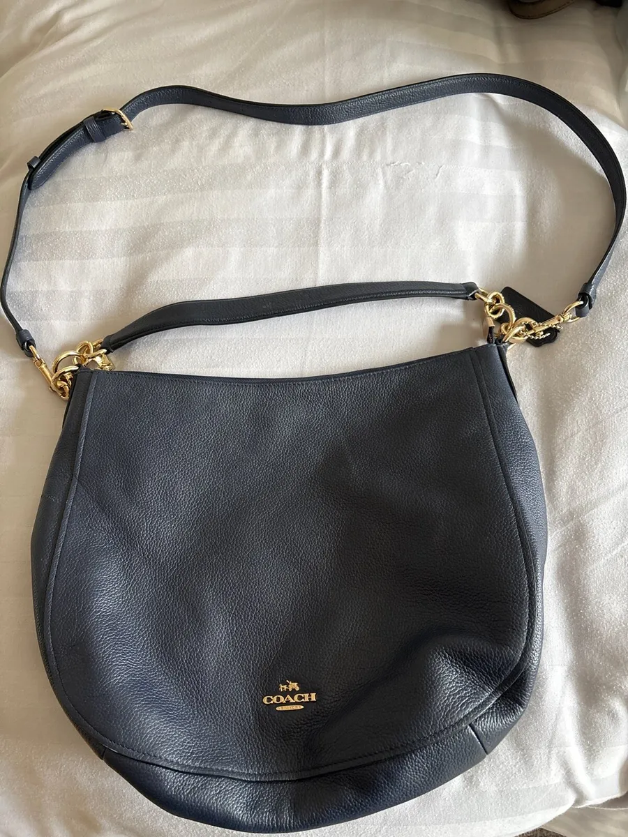 Large Navy Coach bag - Image 1