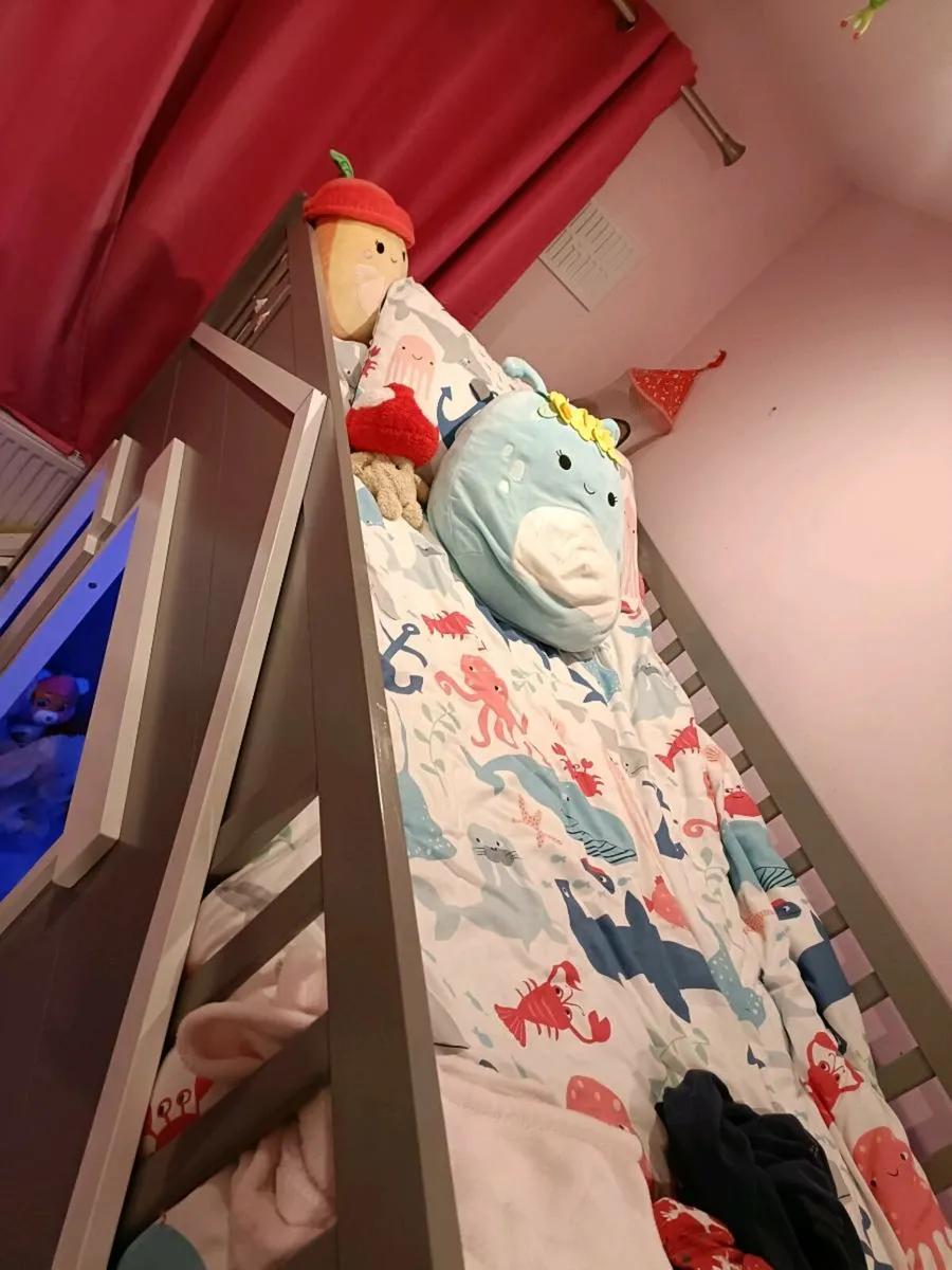 High sleeper bed - with play house - Image 2