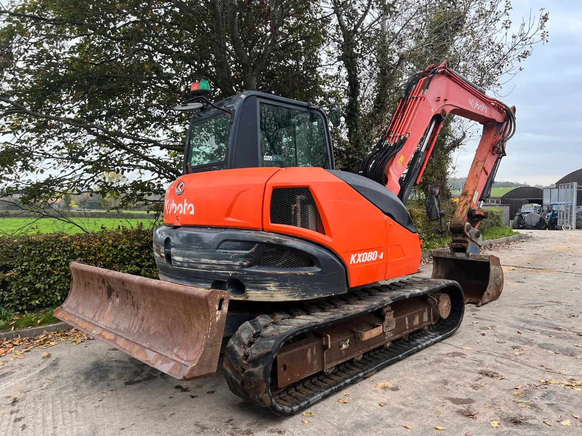 Kubota KX080-4 Excavator - Image 4