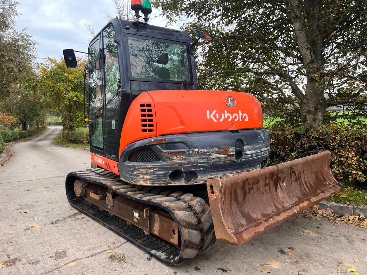 Kubota KX080-4 Excavator - Image 3