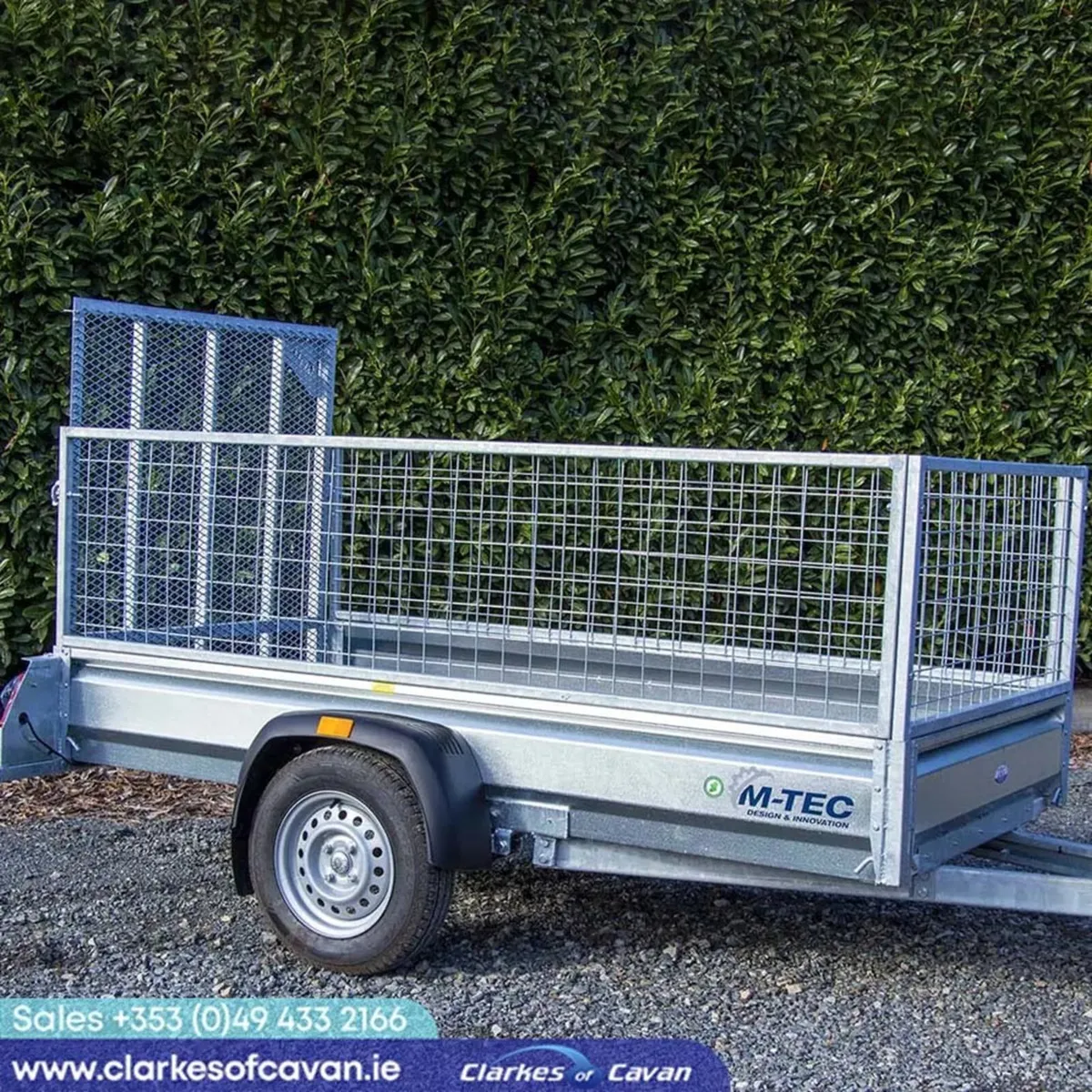 New M-Tec 8x4 Single Axle Car Trailer - Image 1