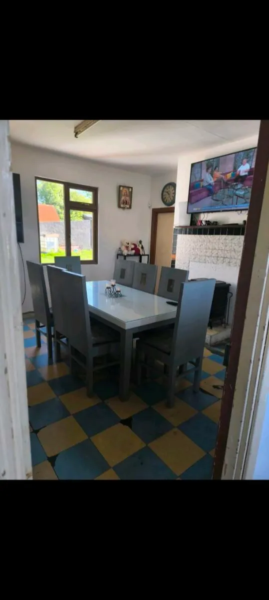 Solid Table & 8 Chairs - Image 2