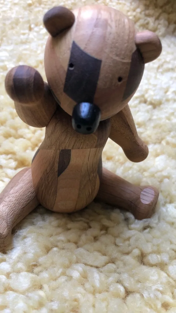 Wooden teddy bear - Image 2