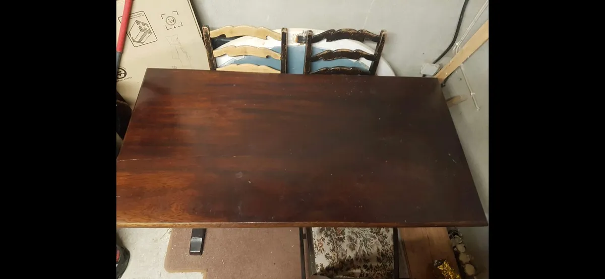 Antique table and chairs - Image 2