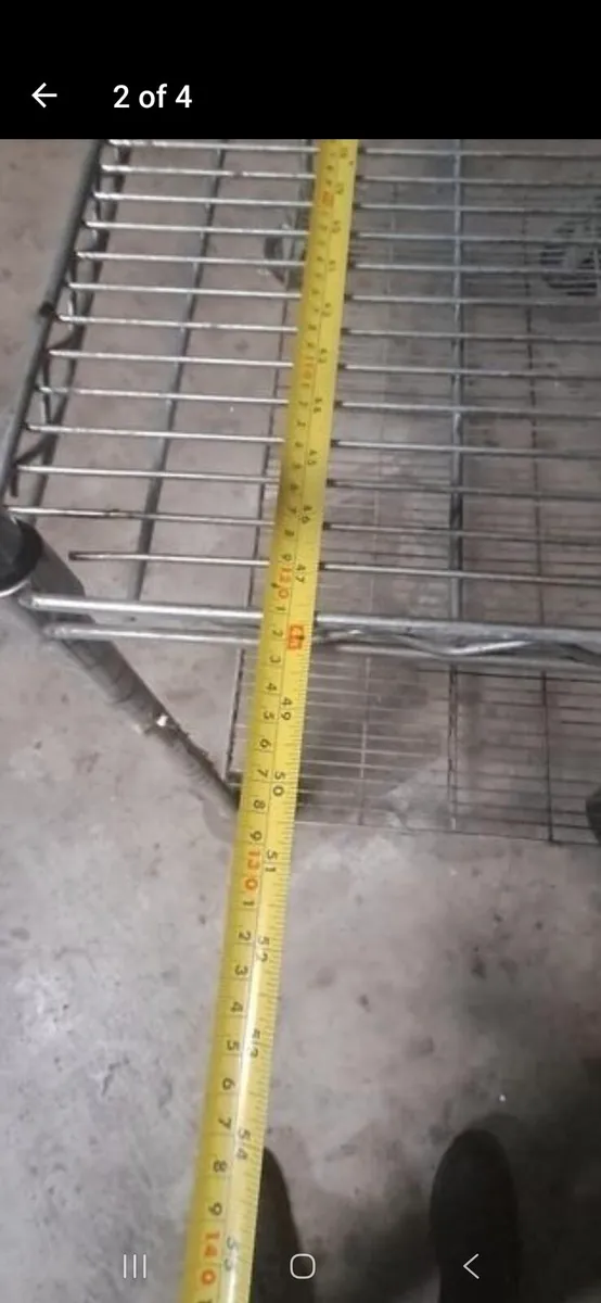 Shelf Wire Trolley on Wheels - Image 2