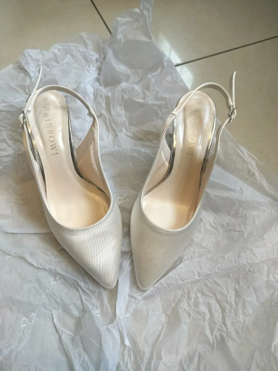 Rainbow Club - faith - wide fit bridal shoes - UK5 - Image 1