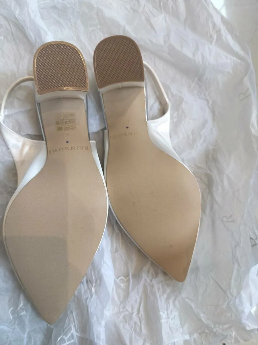 Rainbow Club - faith - wide fit bridal shoes - UK5 - Image 4