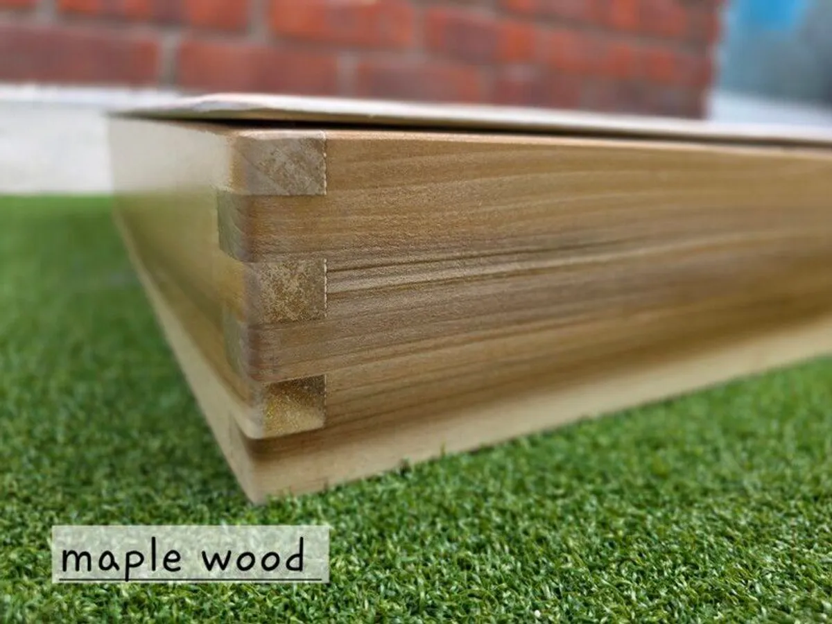 Handcrafted theraupetic tray+lid/ hardwood - Image 1