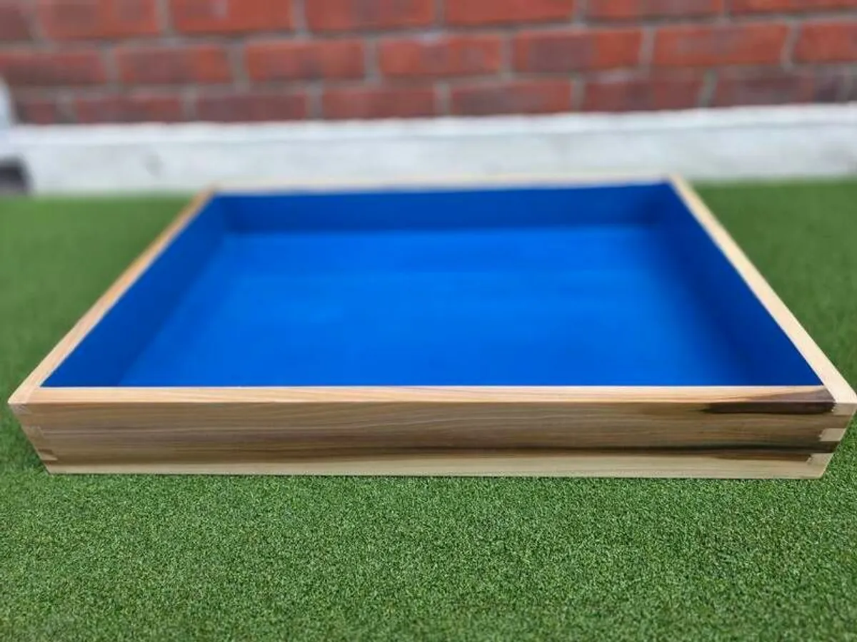 Handcrafted theraupetic tray+lid/ hardwood - Image 3