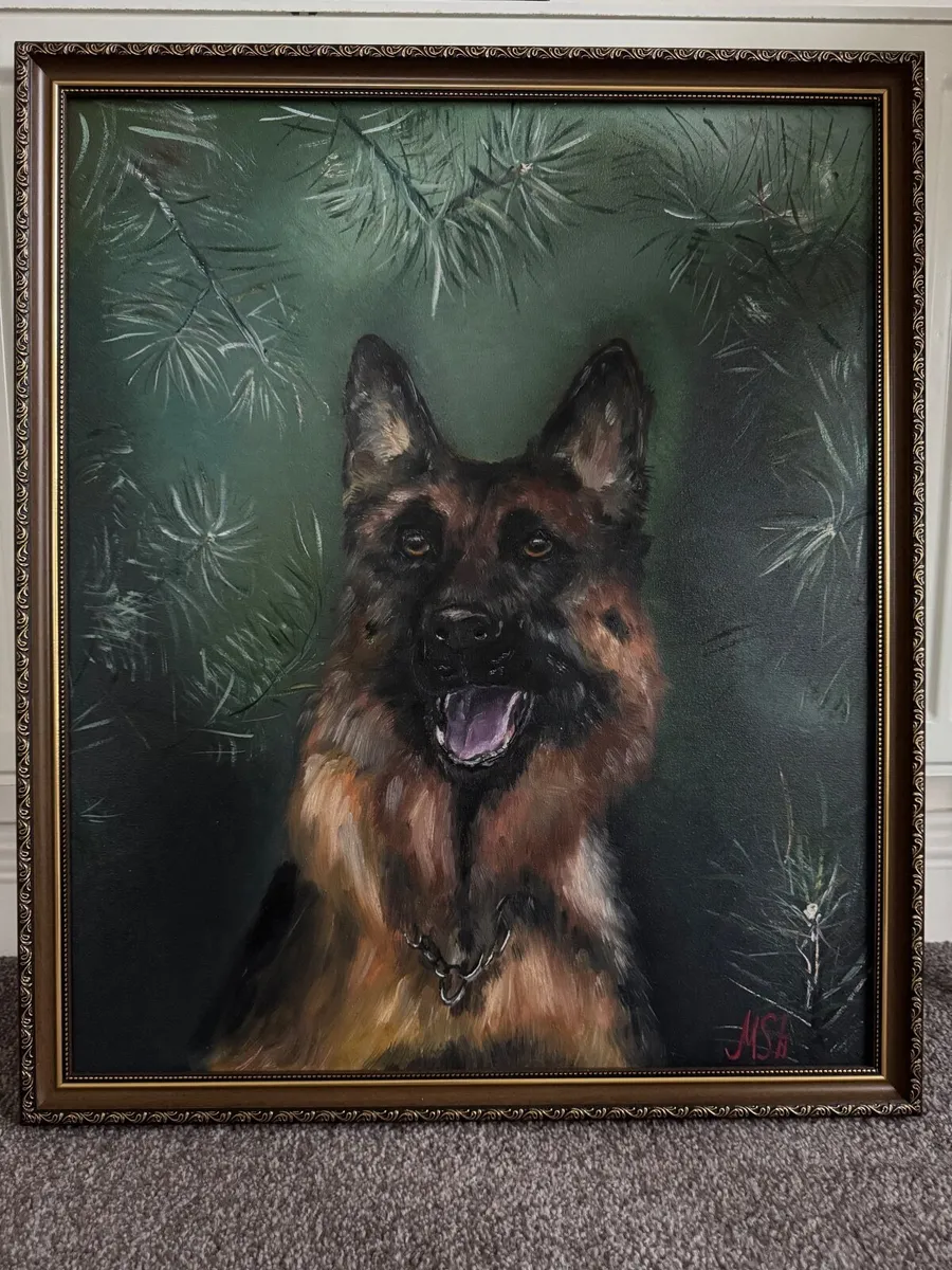 Oil painting dog pet - Image 1