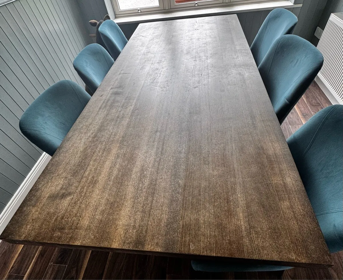 Solid Oak Dining Table - Image 1
