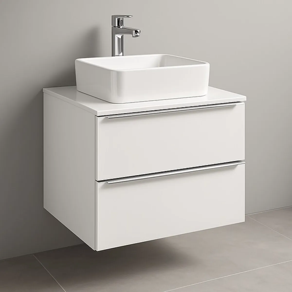 Wall hung vanity cabinet - Image 1