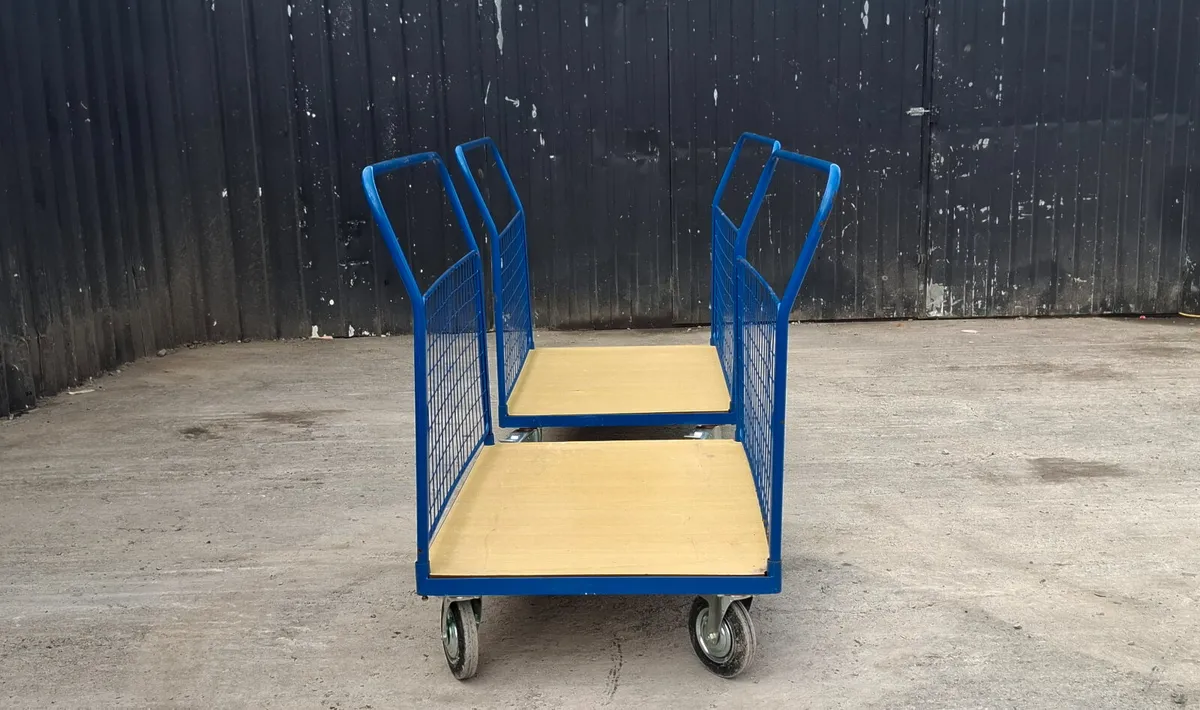 Heavy Duty Platform Truck – Mesh Sides - Image 3