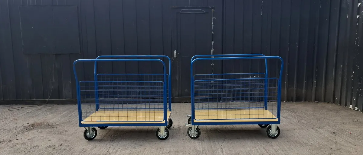 Heavy Duty Platform Truck – Mesh Sides - Image 2