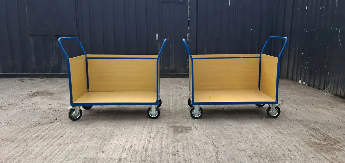 Heavy Duty Platform Truck - Wooden Panels - Image 2