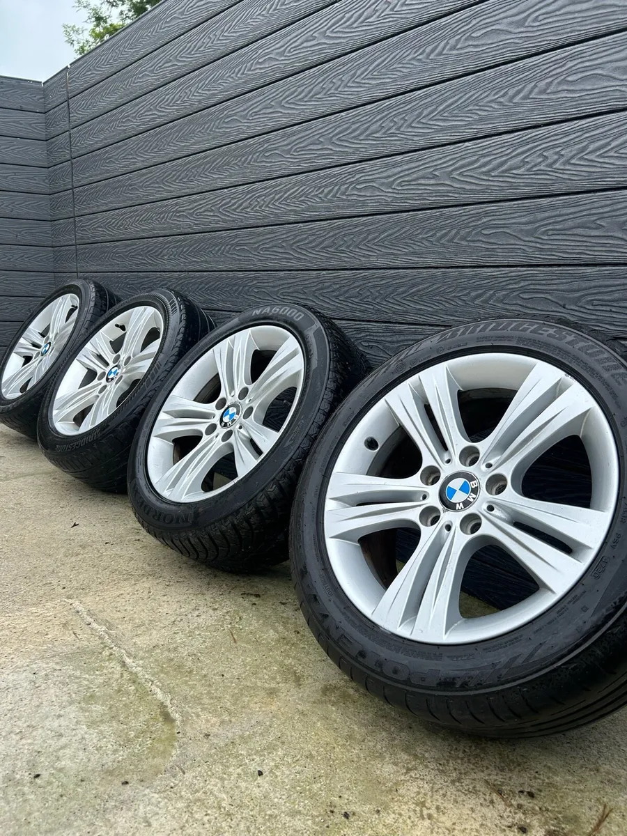 17” GENUINE BMW 3 SERIES ALLOY WHEELS & TYRES - Image 1